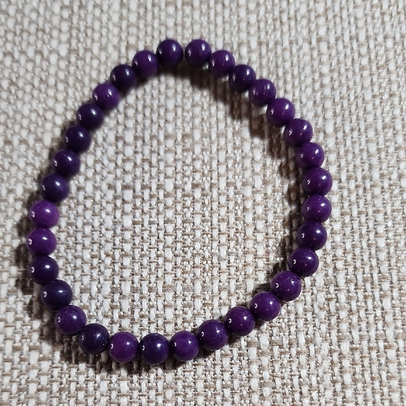 Purple Beaded Bracelet - Picture 1 of 2